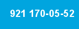 921 170-05-52 921 170-05-52